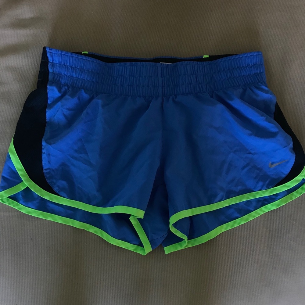 Blue Nike Dri-Fit shorts